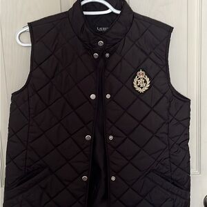 Ralph Lauren Quilted Black Vest